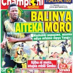 MUONEKANO WA UKURASA WA MBELE GAZETI LA CHAMPIONI JUMAMOSI