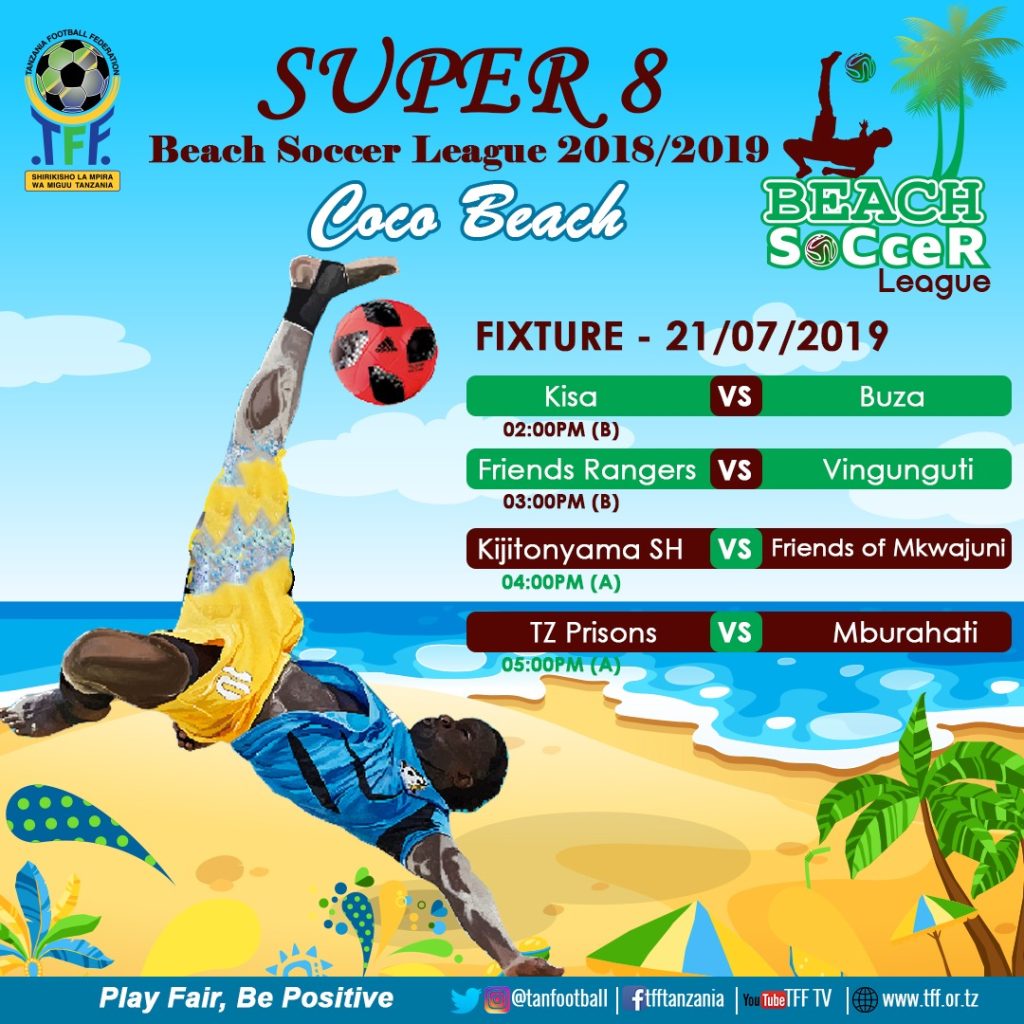 RATIBA YA SUPER 8 BEACH SOCCER HII HAPA