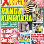 MUONEKANO WA GAZETI LA SPOTI XTRA KATIKA UKURASA WA MBELE LEO JUMAPILI
