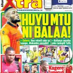 MUONEKANO WA UKURASA WA MBELE GAZETI LA SPOTIXTRA ALHAMISI