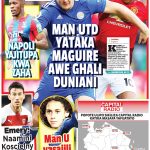 MUNEKANO WA UKURASA WA NYUMA GAZETI LA CHAMPIONI IJUMAA