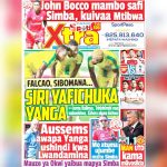 MUONEKANO WA GAZETI LA SPOTI XTRA KATIKA UKURASA WA MBELE LEO JUMAPILI