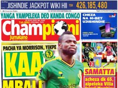 CHAMPIONI JUMATANO, JANUARI,29,UKURASA WAKE WA MBELE UPO HIVI LEO