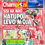 LUC ATISHIA KUONDOKA YANGA!! CHAMPIONI KATIKA UKURASA WA MBELE LEO JUMATATU