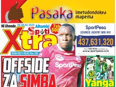 MUONEKANO WA UKURASA WA MBELE GAZETI LA SPOTIXTRA ALHAMISI