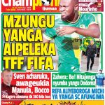 MUONEKANO WA UKURASA WA MBELE GAZETI LA CHAMPIONI IJUMAA