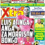 MUONEKANO WA UKURASA WA MBELE GAZETI LA SPOTIXTRA ALHAMISI