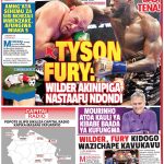 MUONEKANO WA UKURASA WA NYUMA GAZETI LA CHAMPIONI IJUMAA