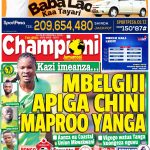 MBELGIJI APIGA CHINI MAPROO NDANI YA CHAMPIONI JUMAMOSI