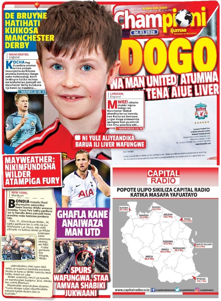 DOGO ALIYETIBUA MAMBO LIVERPOOL ATUMA UJUMBE MWINGINE TENA, NDANI YA CHAMPIONI IJUMAA