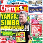YANGA: SIMBA WANATUHUJUMU, NI NDANI YA CHAMPIONI JUMATATU, NDINGA INAKUHUSU