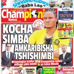 MUONEKANO WA UKURASA WA MBELE GAZETI LA CHAMPIONI IJUMAA