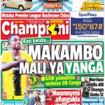 MUONEKANO WA UKURASA MBELE GAZETI LA CHAMPIONI JUMAMOSI