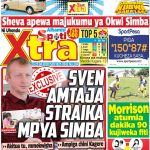 MUONEKANO WA UKURASA WA MBELE GAZETI LA SPOTIXTRA ALHAMISI