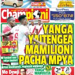 MUONEKANO WA UKURASA WA MBELE GAZETI LA CHAMPIONI IJUMAA