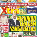 MUONEKANO WA UKURASA WA MBELE GAZETI LA SPOTIXTRA ALHAMISI, NAFASI YA KUSHINDA NDINGA NI YAKO