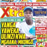 MUONEKANO WA UKURASA WA MBELE GAZETI LA SPOTIXTRA JUMAPILI