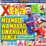 MUONEKANO WA UKURASA WA MBELE GAZETI LA SPOTIXTRA JUMAPILI