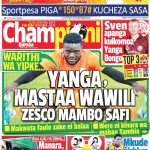 MUONEKANO WA UKURASA WA MBELE GAZETI LA CHAMPIONI IJUMAA