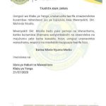 TAARIFA KUHUSU NAFASI YA MWENYEKITI WA YANGA KUDAIWA KUJIUZULU