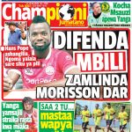 DIFENDA MBILI ZAMLINDA MORRISON DAR,MWAMNYETO APEWA PROGRAM 3,NDANI YA CHAMPIONI JUMATANO