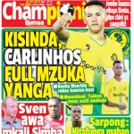 MUONEKANO WA UKURASA WA MBELE GAZETI LA CHAMPIONI IJUMAA