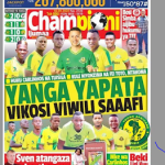 MUONEKANO WA UKURASA WA MBELE GAZETI LA CHAMPIONI IJUMAA