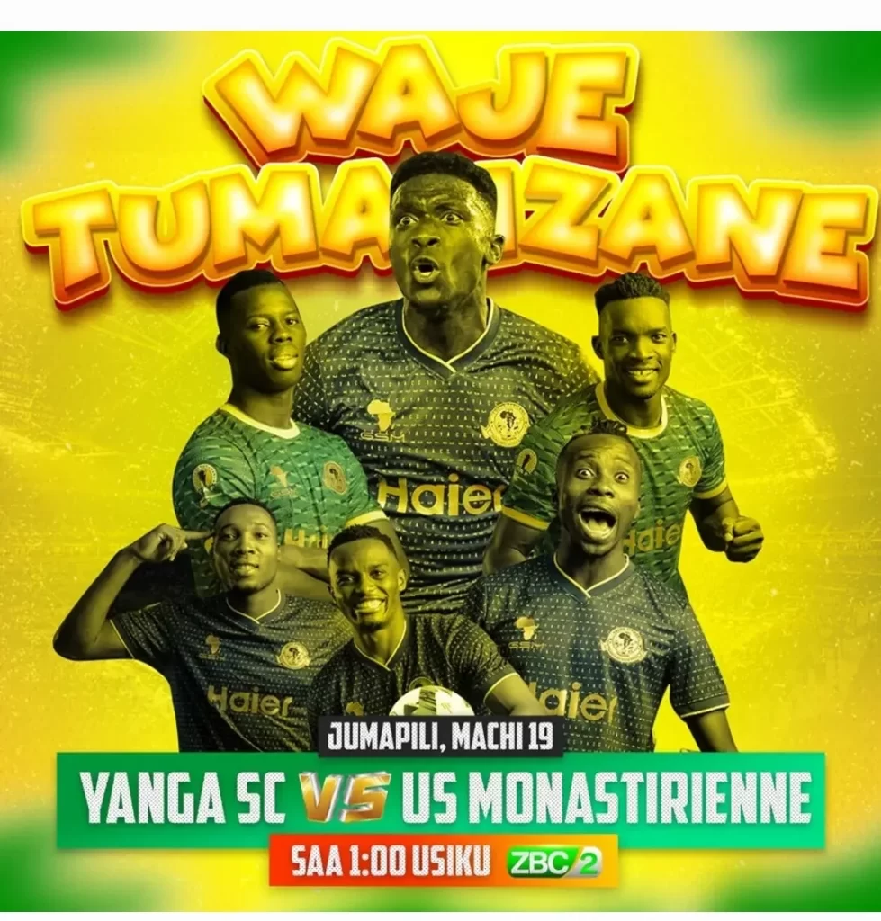 LIVE UPDATES: YANGA SC VS US MONASTIR...CAFCC...BENJAMIN MKAPA...19.03.2023