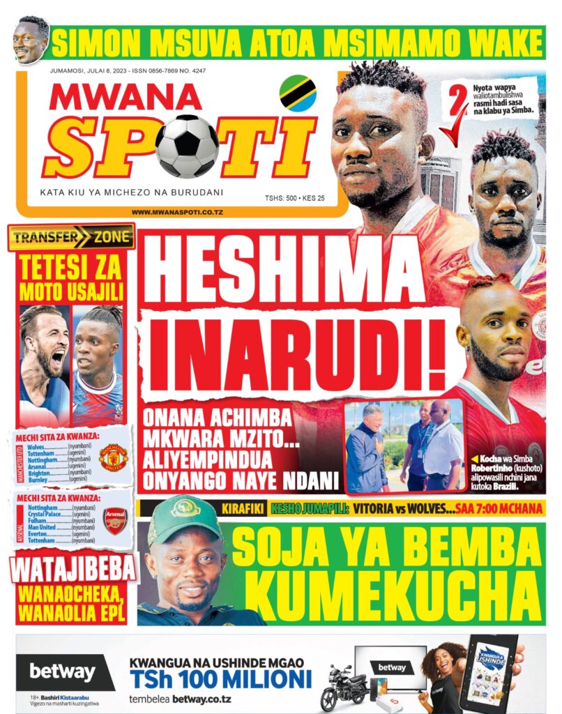 HESHIMA INARUDI! ONANA ACHIMA MKWARA MZITO, ALIYE MPINDUA ONYANGO NAYE NDANI