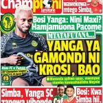 BOSI YANGA: NINI MAXI, HAMJAMUONA PACOME MTATAFUTANA….. BOSI: KWA SIMBA HII MTAACHIA KILA KITU
