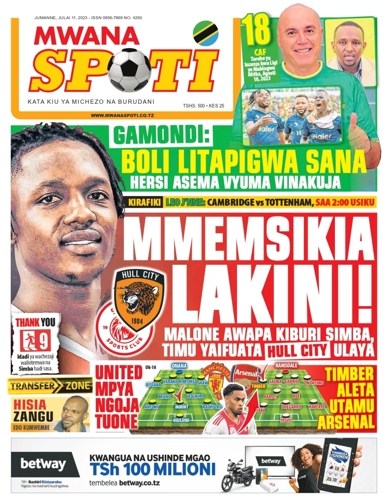 MMESIKIA LAKINI , MALONE AWAPA KIBURI SIMBA ASEMA TIMU INAYOFUATA NA HULL CITY ULAYA……. GAMONDI, SOKA LITAPIGWA SANA HERSI ASEMA VYUMA VINAKUJA