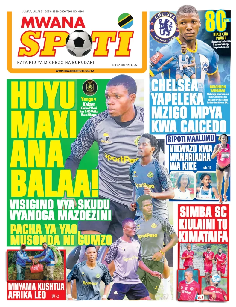 HUYU MAXI ANABALAA, VISIGINO VYANOGA MAZOEZINI VYA SKUDU