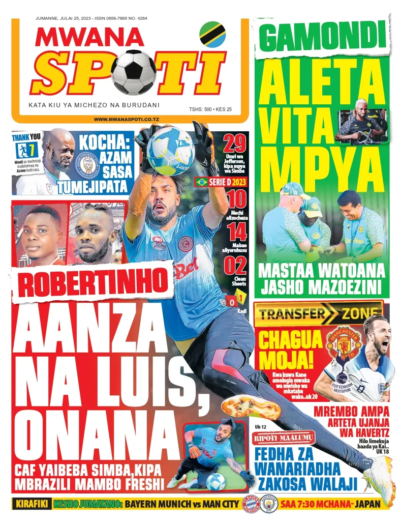GAMONDI ALETA VITA MPYA, MASTAA WATOANA JASHO MAZOEZINI