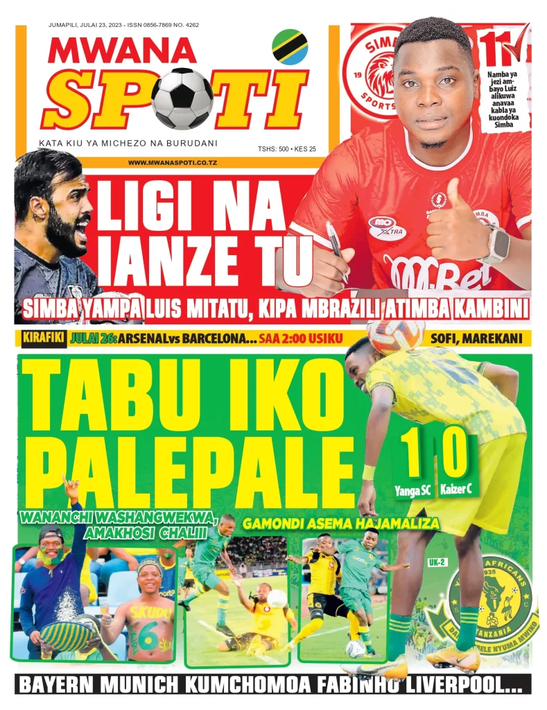 TABU IKO PALEPALE, WANANCHI WASHANGWEKA, GAMONDI ADAI HAJAMALIZA,….. LIGI IANZE TU SIMBA YAMPYA LUIS MITATU