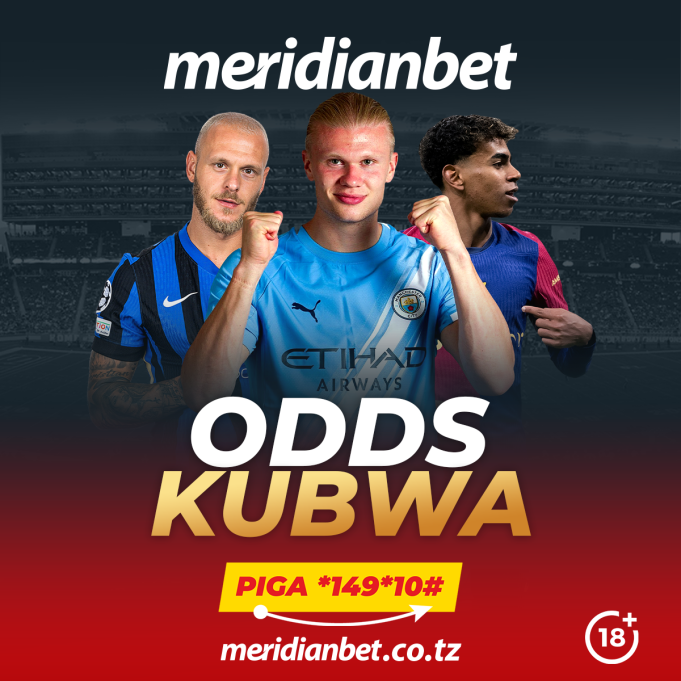 MERIDIANBET KUKUTAJIRISHA LEO NDANI YA USIKU WA ULAYA WENYE ODDS ZA UHAKIKA… Meridianbet
