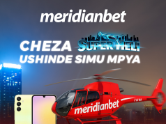 PAA JUU NA SUPER HELI, SAFARI YA USHINDI INAYOLETA SIMU MPYA MKONONI….. Meridianbet