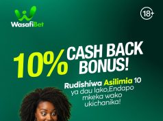 HATA UKIPOTEZA BADO UNARUDI KWENYE GAME, WASAFI BET 10% CASHBACK BONUS IMERUDI