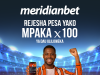 MERIDIANBET YALETA RAHA YA KUBASHIRI KUOITIA 100% CASH BACK
