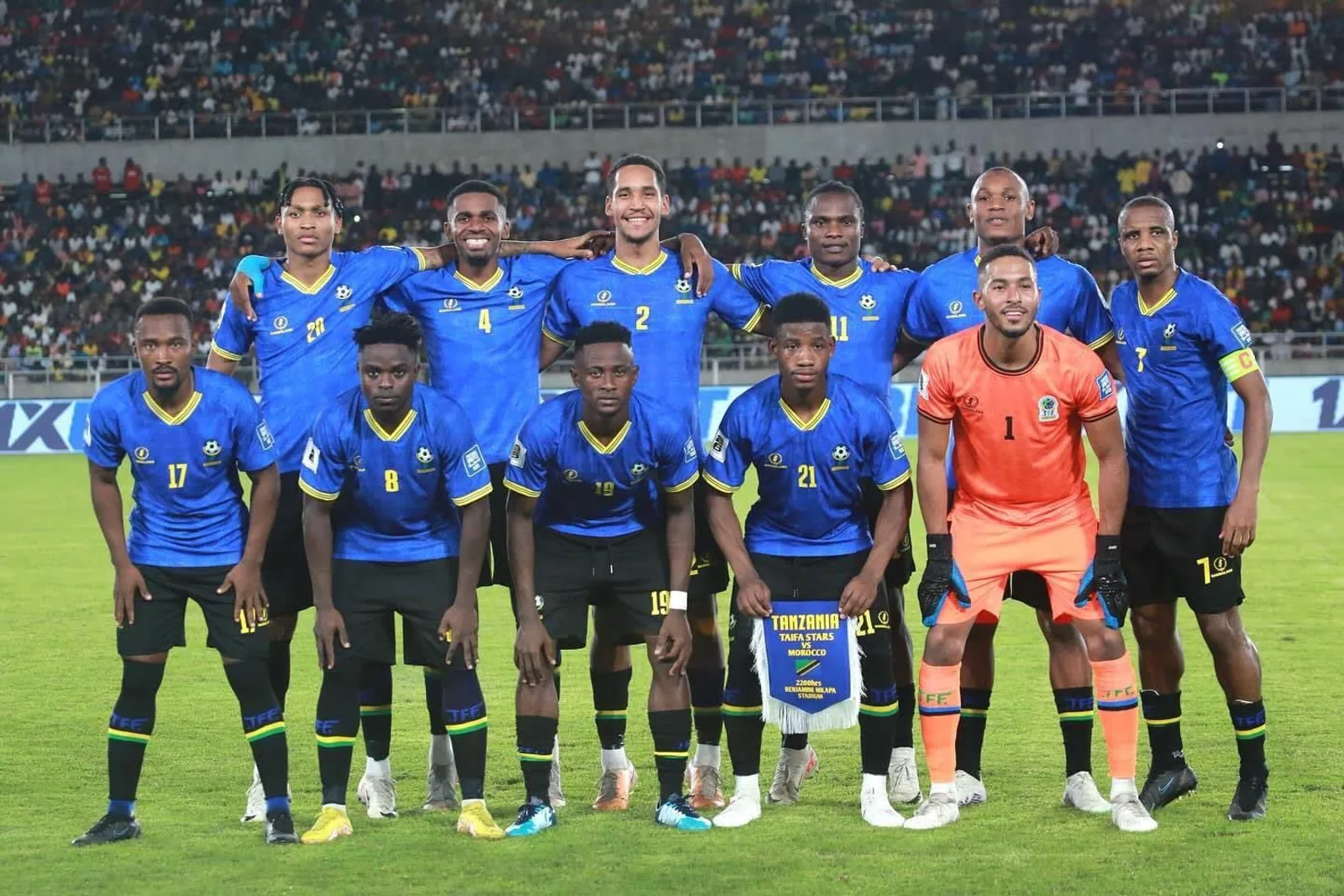 Wachezaji wa Taifa Stars wakiwa katika majukumu ya timu ya taifa nchini Morocco